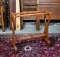 Solid Wood Quilt Rack with Heart Shaped Cut Out on End Pieces