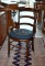 Antique Victorian Carved Walnut Side Chair with Needlepoint Seat