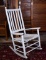Weathered White Slat Back Rocking Chair (Lots 294 & 295 Match)