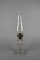 Vintage Clear Glass Oil Kerosene Lamp with Square Base