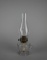 Antique P&A Patterned Clear Glass Oil Lamp with Finger Loop