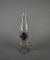 Antique Clear Glass Oil Lamp with Finger Loop