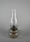 Antique Clear Glass Oil Lamp with Finger Loop