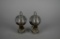 Antique Small 4” Pair (Salesman's Samples?) of Hanging Lamps with Reflectors