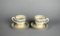 Pair of Myott Staffordshire Fruit Basket “Elegance” Porcelain Demitasse Cup & Saucer, England