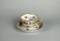 Schumann Bavaria Dresden Style Porcelain Demitasse Cup & Saucer, US Zone Germany
