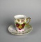 Imperial Lusterware Hand-Painted Porcelain Demitasse Cup & Saucer