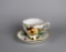 Tuscan Fine Bone China Teacup & Saucer with Pansies, England