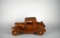 Hand Made Wood Old Timey Car Model with Moving Wheels & Doors