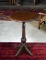 Vintage Small Round Oak Side Table