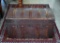 Antique Oak Slat & Stamped Metal Steamer Trunk