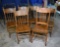 Lot of Six Vintage Oak Spindle Back Dining Chairs