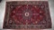 Red Bijar Persian Handknotted Wool 4' 2” x 7' 1” Area Rug