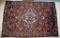 Red Hamadan Persian Handknotted Wool 4' 4' x 6” 11” Area Rug