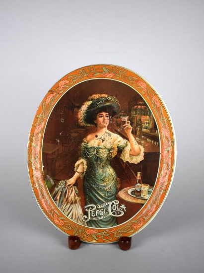 Vintage Pepsi Cola Gibson Girl Advertisement Tray