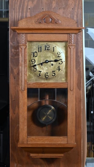Antique German Wall Clock “Junghans” 1919 with Key