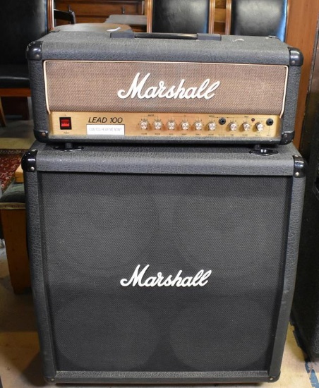Marshall Lead 100 Amp Model 3210 Power Module and Model VS412 Speaker System (4x12”) 8 Ohms
