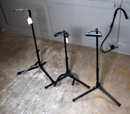 Lot of 3 Guitar Stands