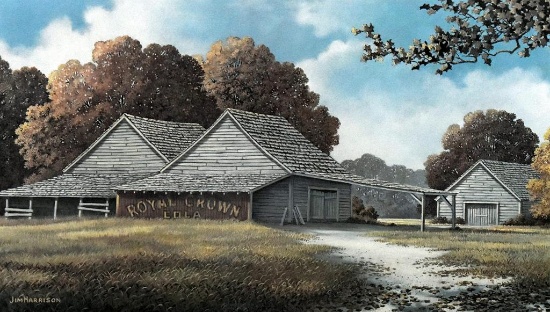 Jim Harrison (1936-2016, So. Carolina) Signed Ltd. Ed. Print (690/975) “RC Cola” (Royal Crown)