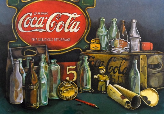 Denis Duncan (So. Carolina, XX) Signed Ltd. Ed. Lithograph Print (673/1500) “The Collection”, 1980