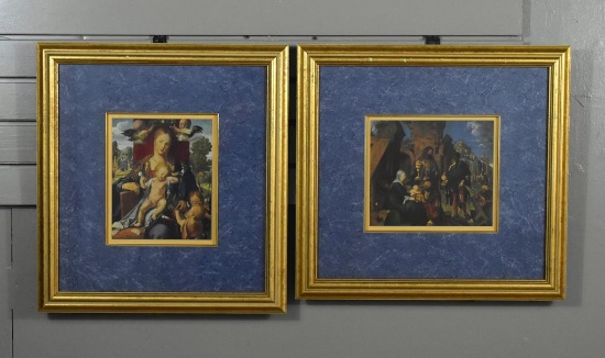 Contemporary Framed Prints of A. Durer's  “The Madonna with the Siskin”  & “ Adoration of the Magi”