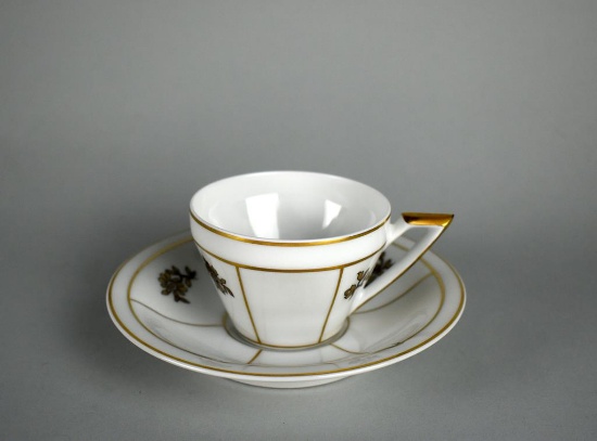Vista Alegre (VA) Porcelain Demitasse Cup & Saucer, Portugal