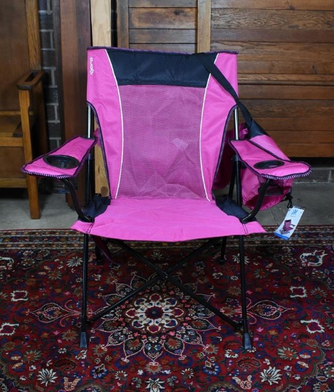 Kijaro Dual Lock Outdoors Folding Chair in Hanami Pink