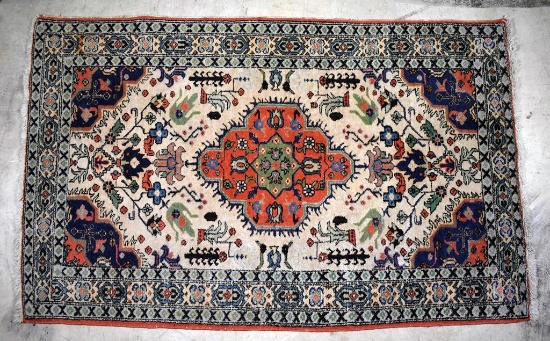 Persian Handknotted Wool 2' 10' x 4' 9” Area Rug