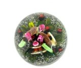 Melissa Ayotte Glass Paperweight “Forbidden Fruit” Etched M Ayotte 2005”, New Hampshire