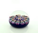 Perthshire Paperweight Crieff Scotland Millifori Glass Paperweight Marked With Letter “P”