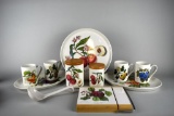 Collection of Ten Portmeirion “Pomona” Service Pieces, England Plus Ladle