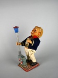 Vintage “Down the Hatch” Mechanical Toy, Battery Operated Tin Litho