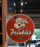 Vintage Stout Sign Co. “Friskies for Your Dog” Wall Mount Metal Advertising Sign, Missouri