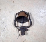 Cast Iron Longhorn Steer Farm Bell