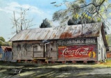Maury Hurt (1934-2013, Florida) Print “Thrasher's Warehouse”, 1979