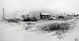 John Shryock, Jr. (American, 1914-2007) Sketching on Paper, Estate of John Shryock, Jr.  Lower Right