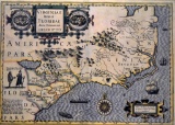 Copy of 17th C. Map Of The Amer Southeast From St. Augustine To Chesapeake Bay by Jo. Hondius