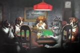 Cassius Marcellus Coolidge Framed Print of “Dogs Playing Poker”