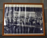 Framed Print of Old Country Music Stage Gathering (Like Grand Ole Opry or Other “Barn Dance”)