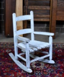 White Oak Ladder Back Child's Rocking Chair