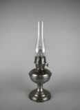 Antique Aladdin Model No. 11 Nickle Plated Kerosene Lamp with Mantle, USA