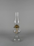 Antique P&A Manufacturing Co. Clear Glass Oil Kerosene Lamp