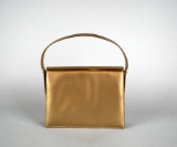 Vintage Andrew Geller Gold Evening Frame Bag with Dust Cover, Mirror, & Change Purse