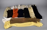 Vintage Lot of Twenty-One Pairs of Ladies Dress Gloves