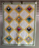 Smaller Hand-Quilted Throw, Child's Quilt, or Wall Hanging