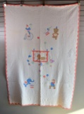 Child's Circus Animal Themed Lightweight Quilt or Wall Hanging