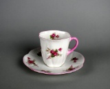 Shelley Fine Bone China “Bridal Rose” Demitasse Cup & Saucer, England