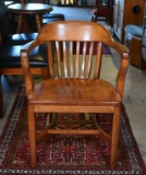 Vintage High Point Bending & Chair Co. Walnut Library Chair No. 6711