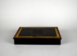 Vintage Tole Painted Metal Divided/Cash Box