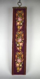 Vintage Needlepoint Floral Tapestry Bell Pull